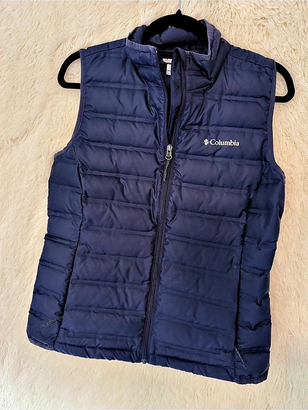 Columbia Lake 22 Down Vest Blue Medium